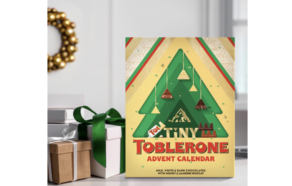 tiny toblerone advent calendar, best chocolate advent calendar